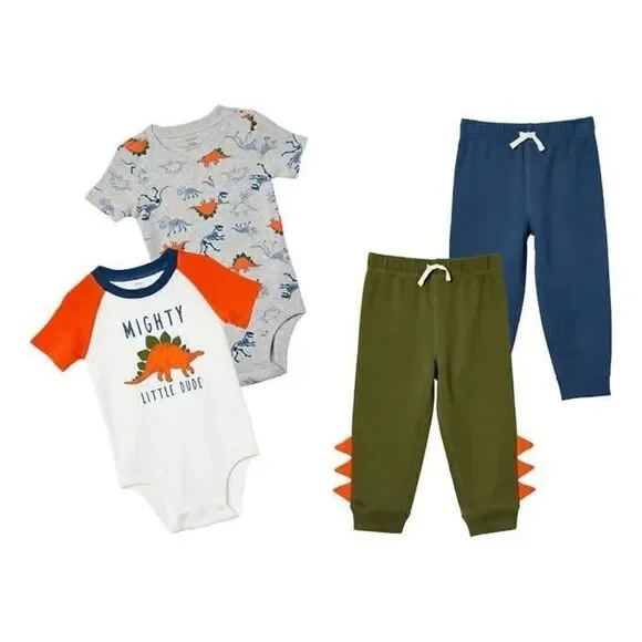 CARTER’S Kids Dinosaur 4-piece Set - Picture 8 of 8